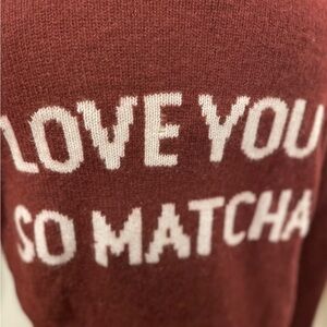 Skull Cashmere burgundy sweater - size small